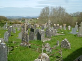 Cemetery to north of friary church where cloister once stood, Buttevant, Co. Cork