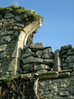 A blocked window in the nave of Clane friary, Co. Kildare