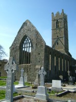 Claregalway Abbey looking from north east