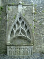 An ornate tomb inside the church of Kilconnell Friary, Kilconnell, Co. Galway