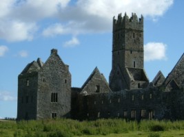 A view of Ross Errily friary, Headford, Co. Galway