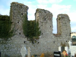 A view of the remains of the friary church at Clane, Co. Kildare